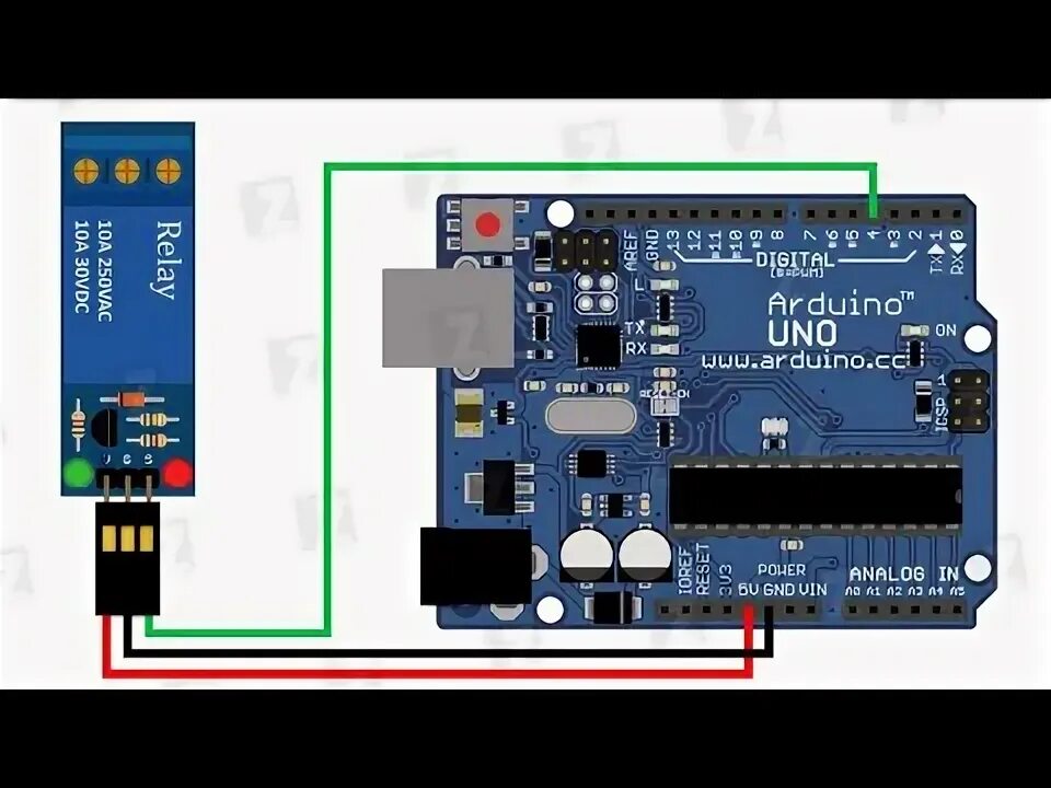 Подключение модуля реле к ардуино Как подключить реле к ардуино - YouTube