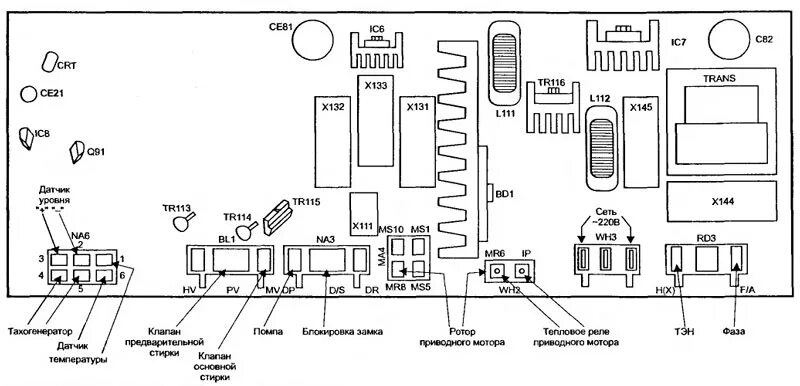 Подключение модуля стиральной машины lg С.М.А. LG F1020NDR s/n904RATS28041, проблеммы с модулем по питанию - Ремонт стир