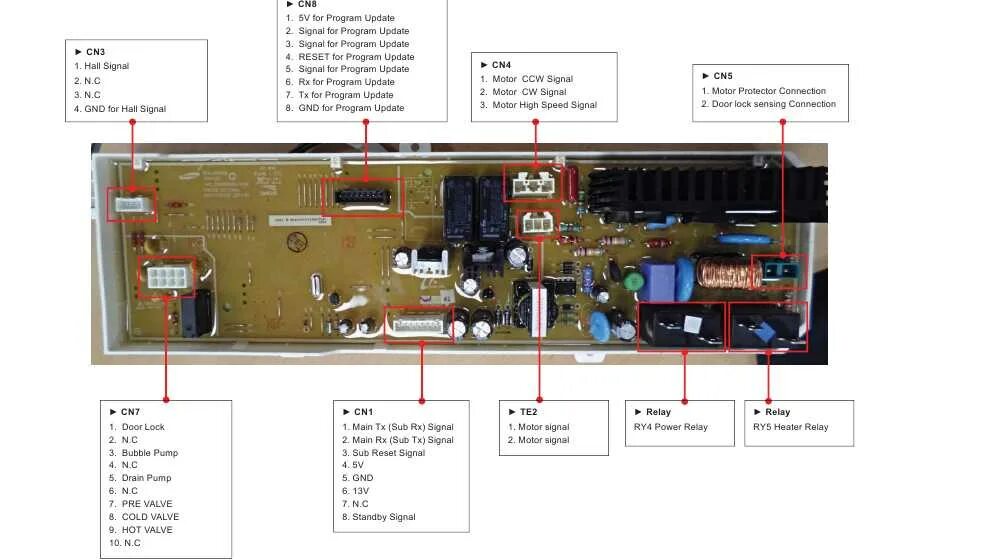 Подключение модуля управления стиральной машины самсунг Сма samsung фото - DelaDom.ru