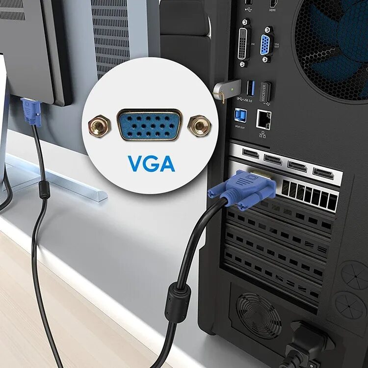 Подключение монитора без проводов Кабель VGA 4 + 5, кабель для подключения монитора компьютера, кабель для передач