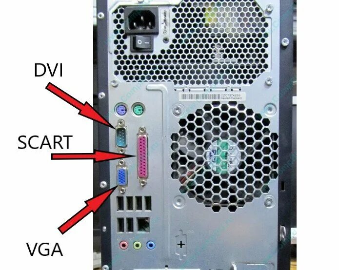 Подключение монитора к системному блоку через vga Как подключить несколько VGA мониторов в маникюрном салоне HD-Kabel-ru Дзен