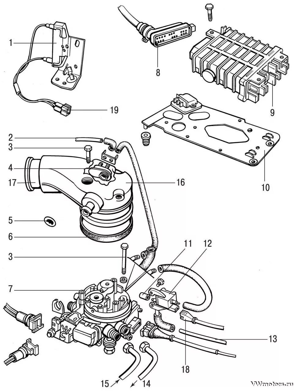 Подключение моновпрыска гольф 2 Двигатель в масле ч.2 - Volkswagen Passat B3, 1,8 л, 1990 года своими руками DRI