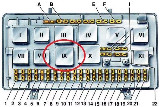 Подключение монтажного блока ауди 100 c3 Реле № 99 с регулировкой интервалов времени стеклоочистителя. - Audi 100 (C3), 2