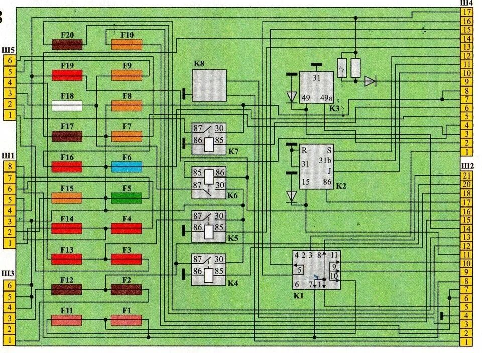 Подключение монтажного блока ваз 2110 56 Часть III.2016.Глава 2 - Разбираемся с проводкой (че-куда) - Lada 21104, 1,6 