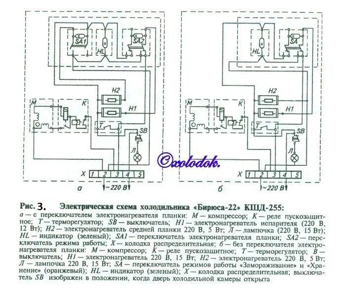 Подключение морозильной камеры бирюса ХОЛОДИЛЬНИКИ "БИРЮСА-22" И "БИРЮСА-22-1" КШД-255.