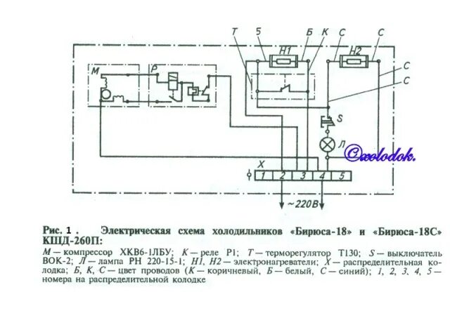 Подключение морозильной камеры бирюса ХОЛОДИЛЬНИКИ "БИРЮСА-18" И "БИРЮСА-18С" КШД-260П