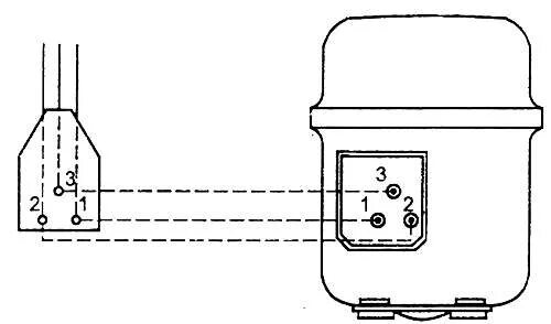 Подключение мотора холодильника без реле Подключение Реле Р3 к компрессору