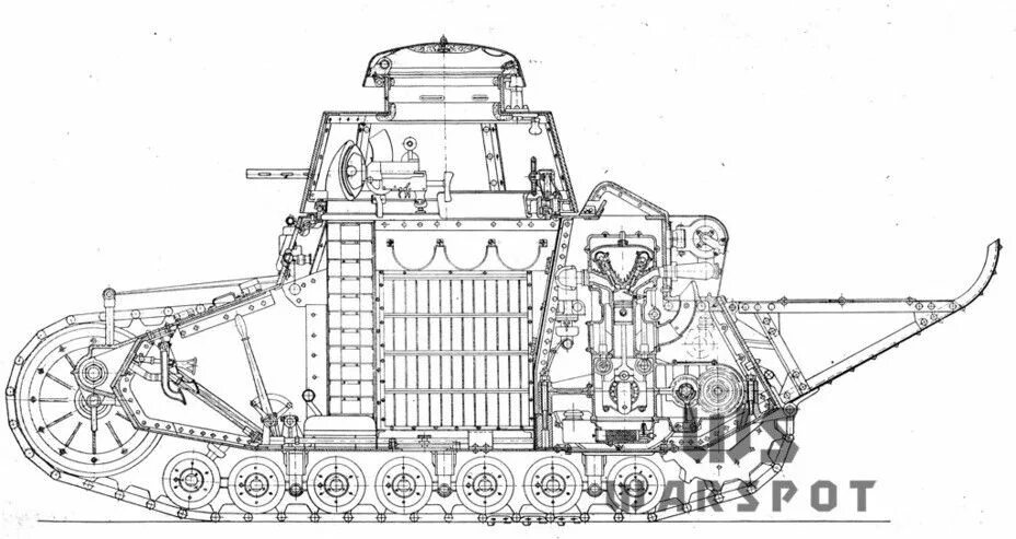 Подключение мс 1 Pin on Early armoured vehicles British tank, Soviet tank, Blueprints