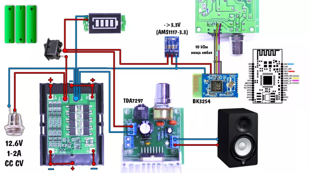 Подключение музыки через блютуз Беспроводная колонка своими руками AlexGyver Technologies Беспроводные колонки, 