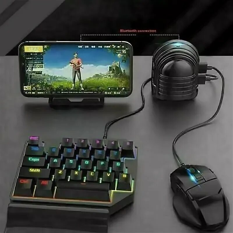 Подключение мыши к телефону для игр Für Android IOS Automatic PUBG Mobile Konverter Tastatur Maus Konverter Adapter 