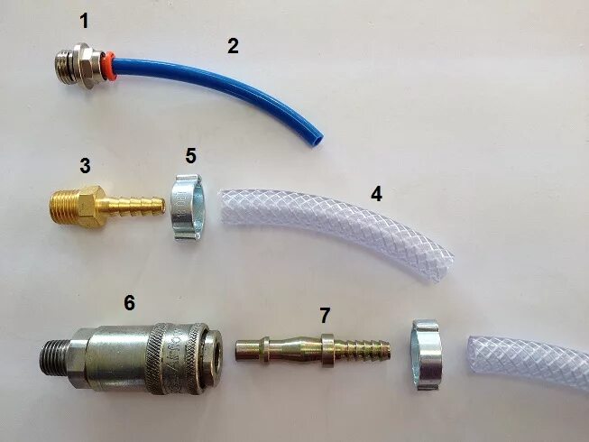 Подключение на два шланга Understanding Air Fittings, Hose Connectors & Quick Release Couplers - Orangemar