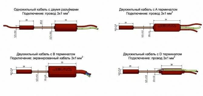 Подключение нагревательного кабеля к сети 220в схема Как подключить греющий кабель - 3 способа при обогреве водопровода.