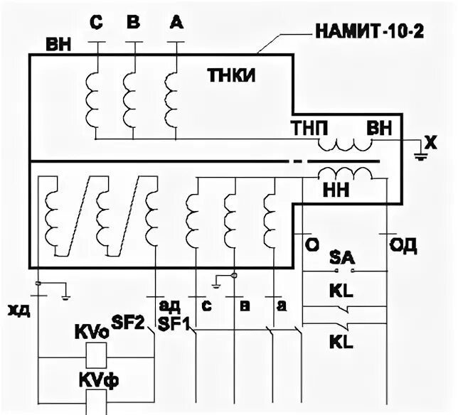 Подключение намит 10 Трансформатор напряжения измерительный масляный антирезонансный НАМИТ-10, НАМИТ-