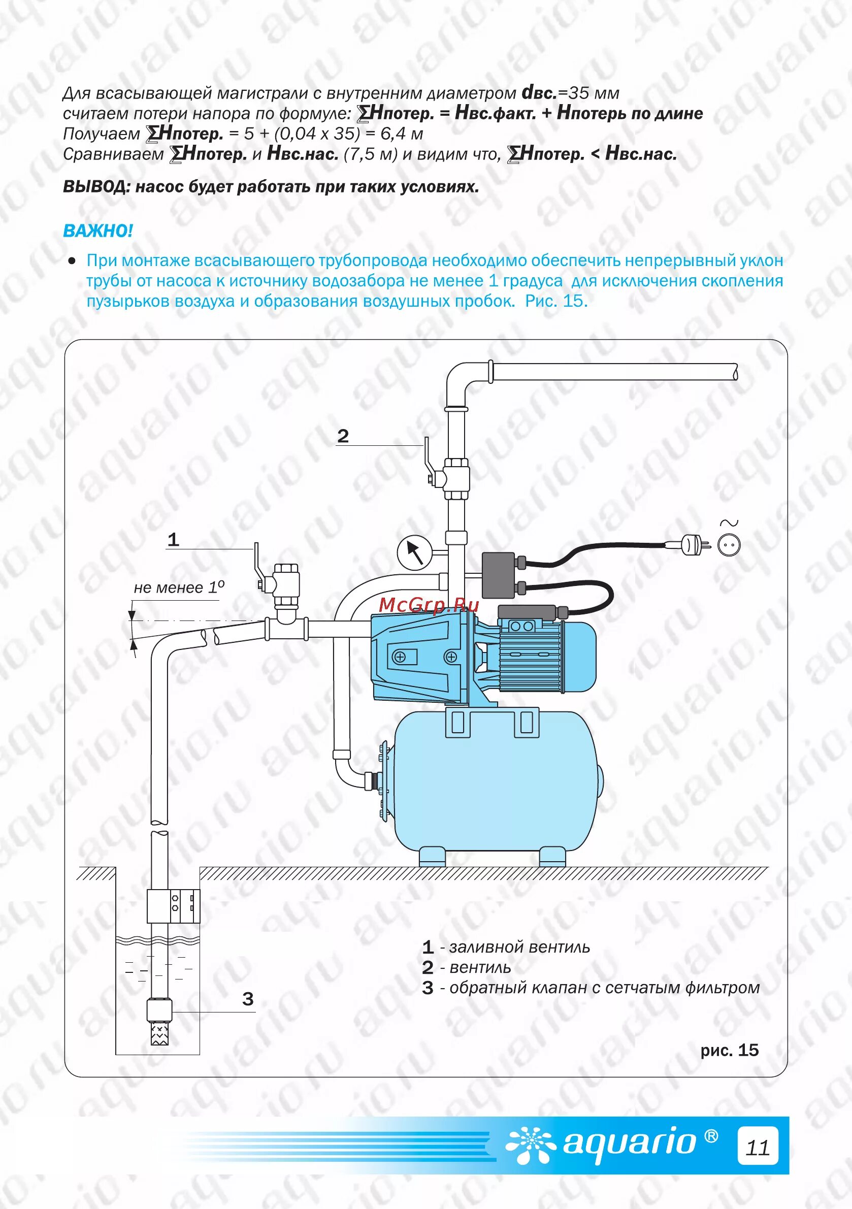 Подключение насоса акварио Aquario AUTO AJC-60C 13/21 Вывод насос будет работать при таких условиях