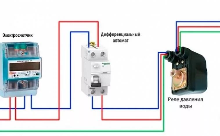 Подключение насоса через реле Реле давления на воду - Каталог продукции