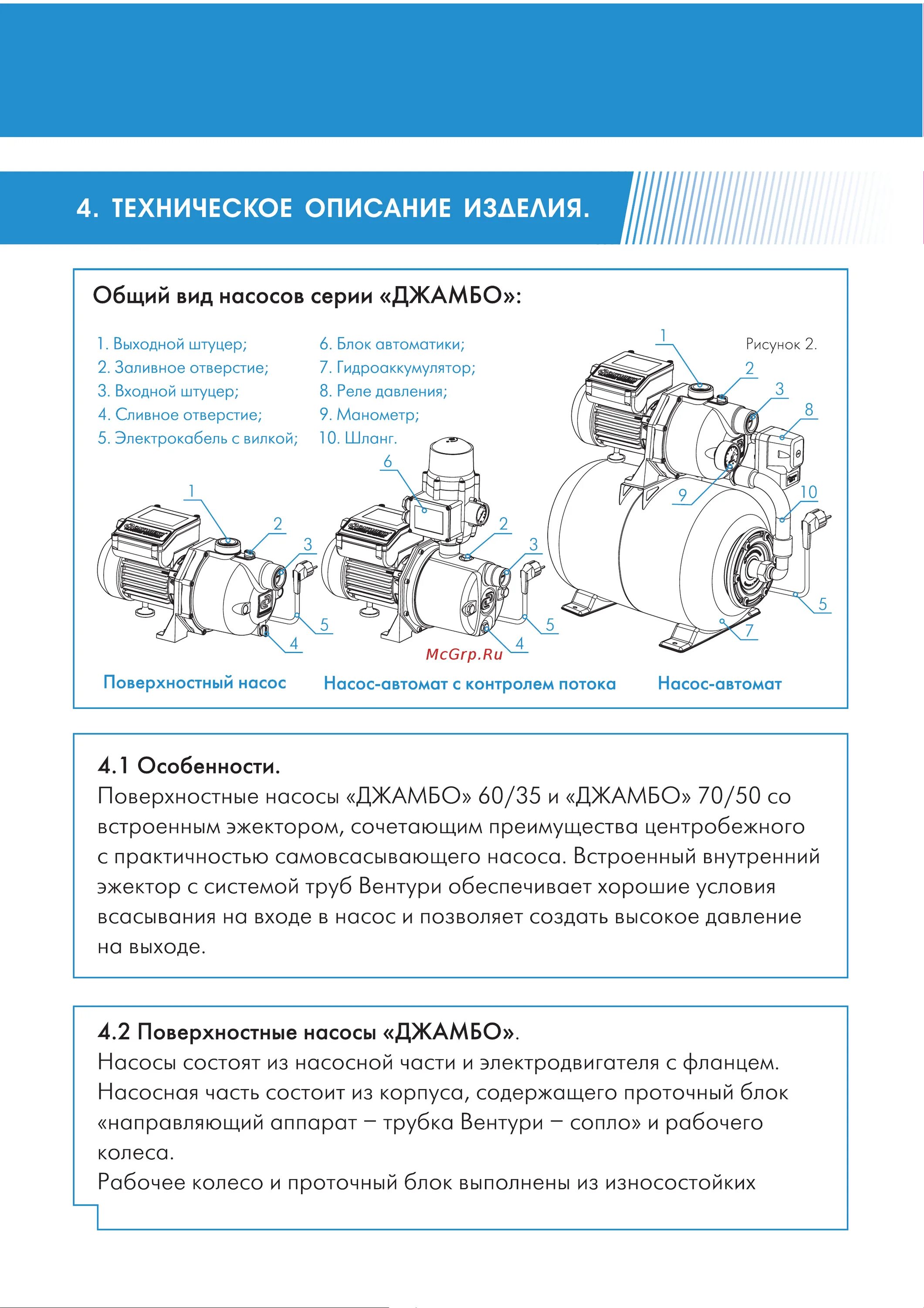 Подключение насоса джилекс джамбо 70 50 Джилекс джамбо 70/50 н-24 6/28 Техническое описание изделия