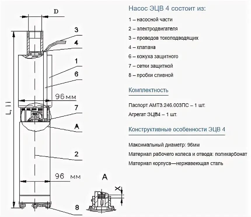 Подключение насоса эцв ЭЦВ 4-4-120 Насос