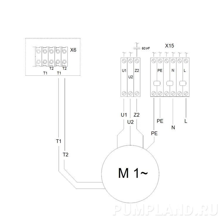 Подключение насоса грундфосс Grundfos M.12.1.4