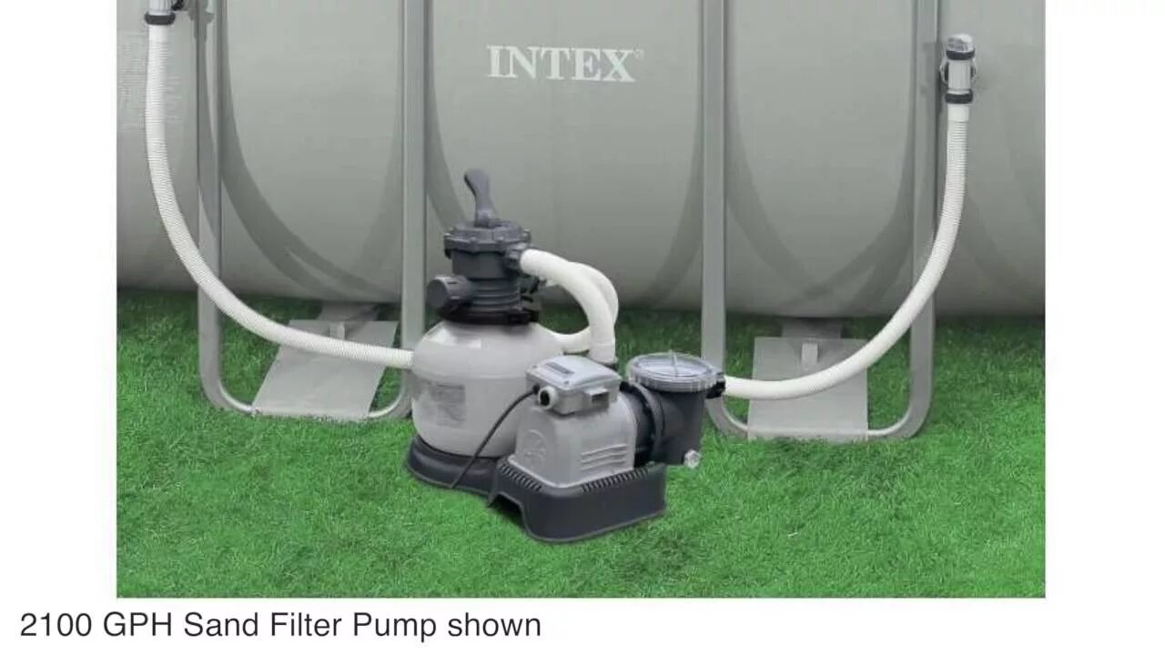 Подключение насоса интекс Intex 2100 GPH Sand Filter Pool Pump with GFCI 28645EG (56685EG) - YouTube