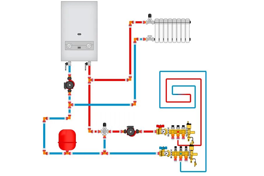 Подключение насоса к газовому котлу Подключение насоса отопления HeatProf.ru