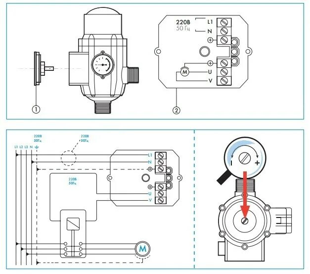 Подключение насоса l n Купить Блоки управления насосами в интернет-магазине Гидтепла.ру