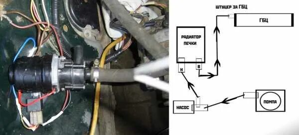 Подключение насоса отопителя белак Как правильно подключить печку на газели фото АвтоБаза.ру