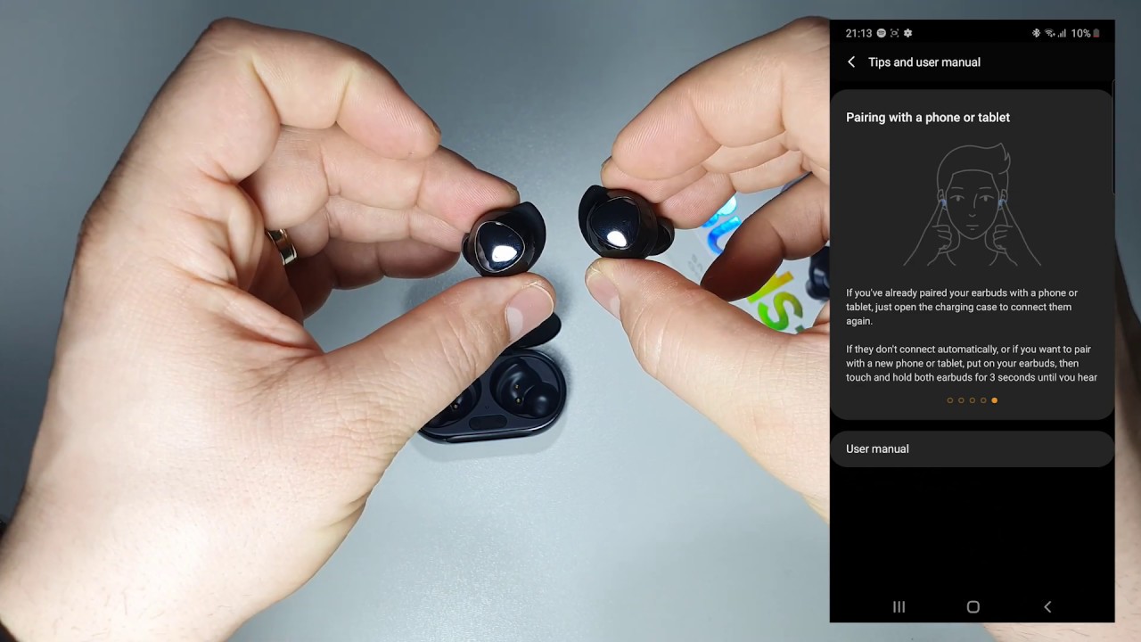 Подключение наушников buds к телефону Sincronizare manuala Galaxy Buds+ buds plus pairing mode manual - YouTube