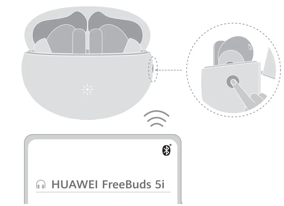 Подключение наушников huawei freebuds se 2 HUAWEI T0014 Freebuds 5i Wireless Earbuds Isle Blue User Guide