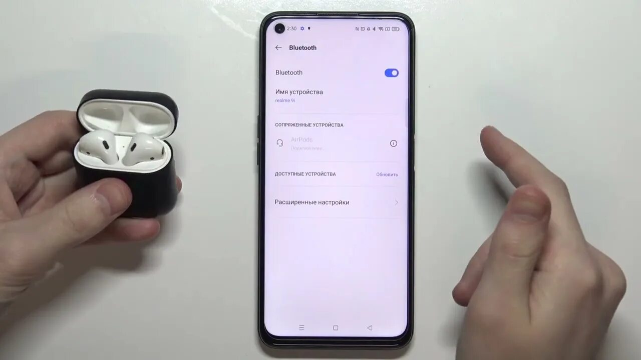 Подключение наушников realme к телефону Как подключить аирподс к Realme 9i / Подключение беспроводных наушников на Realm