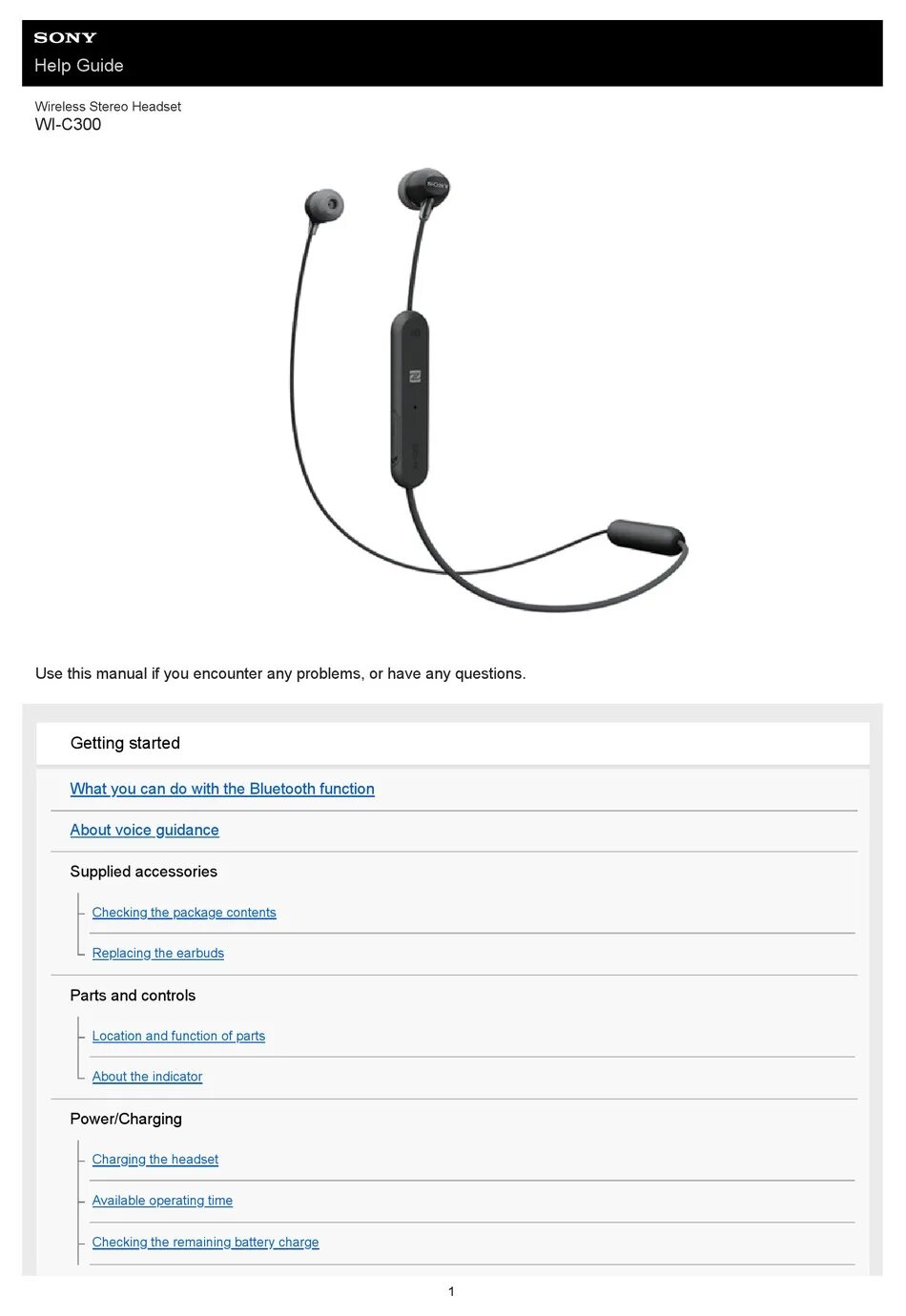 Подключение наушников сони к телефону Pairing And Connecting With A Computer (Windows 10) - Sony WI-C300 Help Manual P