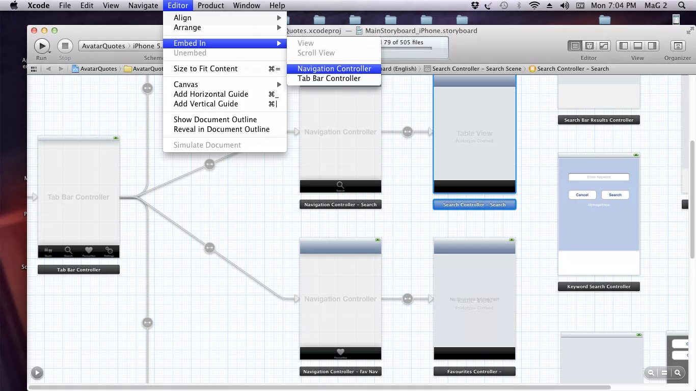 Подключение навигационной системы iphone - No top navigation bar in a tab bar controller application - Stack Overf