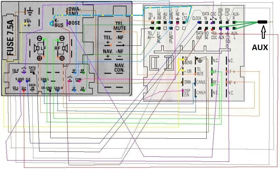 Подключение нештатной магнитолы ауди Audi Concert 2+ - Audi A4 Avant (B6), 1,8 л, 2002 года своими руками DRIVE2
