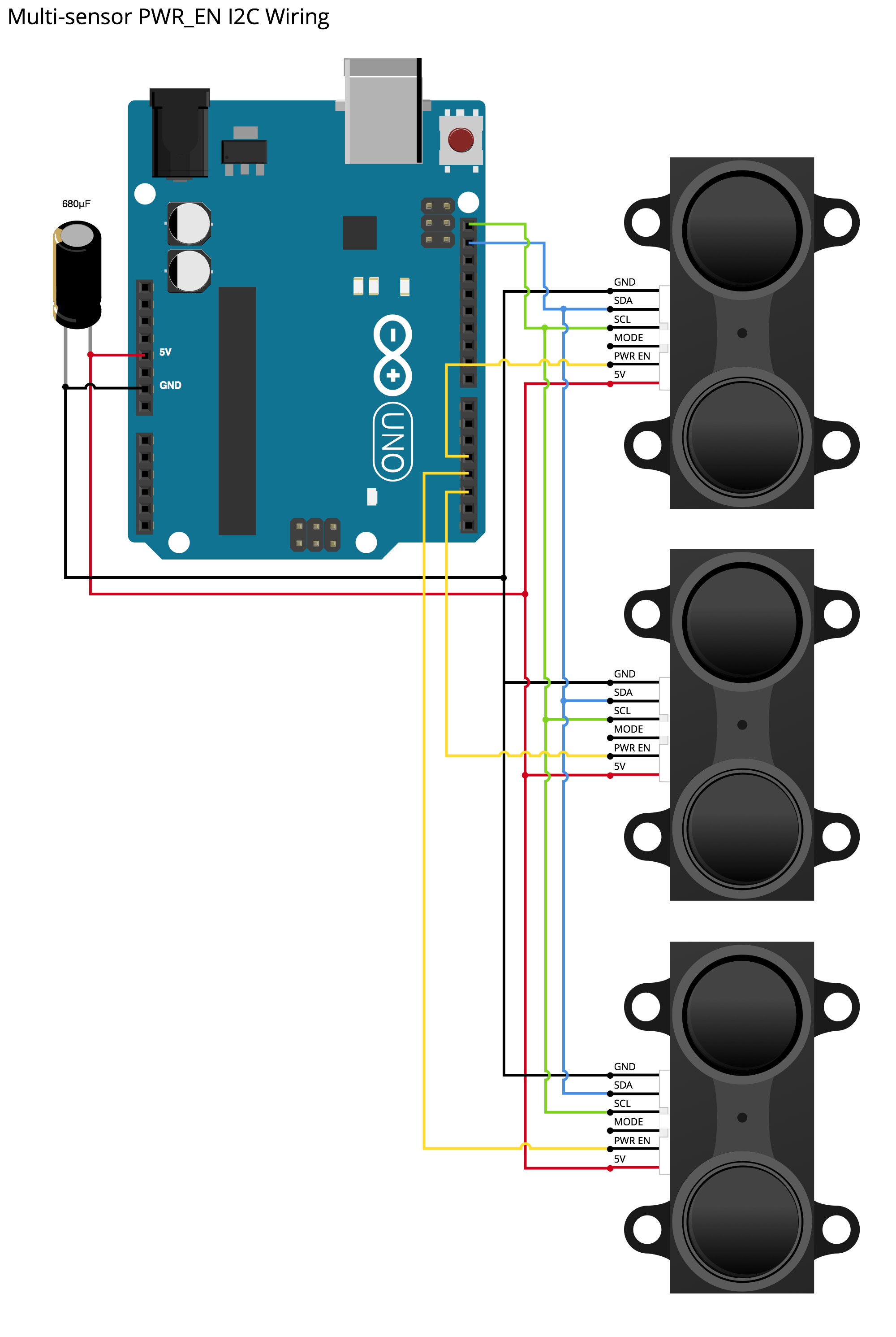 Подключение нескольких устройств по i2c к arduino Multiple I2C Devices connected parallel - Arduino Stack Exchange