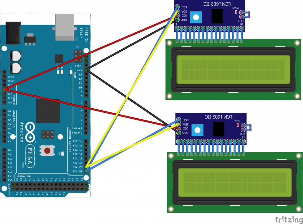 Подключение нескольких устройств по i2c к arduino 1602 lcd i2c подключение