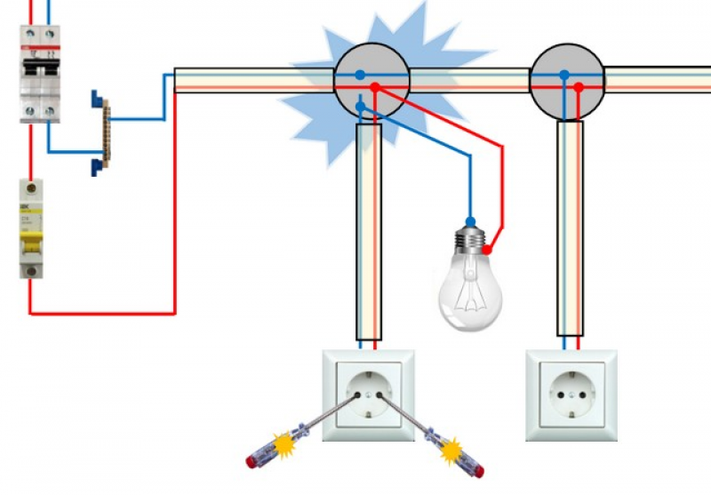 Подключение нескольких выключателей от одного провода Монтаж розетки схема