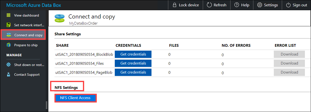 Подключение nfs windows 10 Руководство по копированию данных в Azure Data Box Heavy через NFS Microsoft Lea