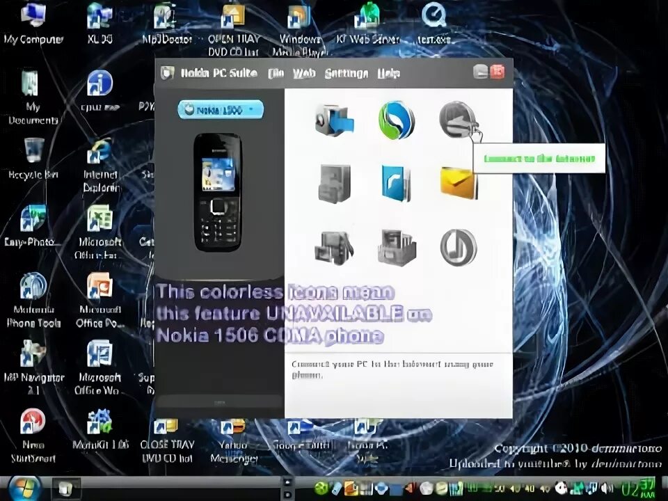 Подключение nokia к компьютеру Nokia 1506 CDMA get connected to PC using Nokia PC Suite - YouTube