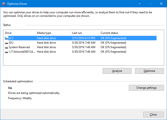 Подключение нового ssd windows 10 Why won't defragmentation go down to 0% fragmented like the other - Microsoft Co