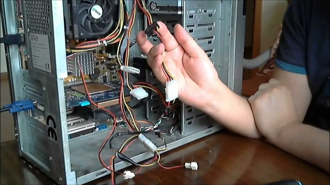 Подключение нового старого компьютера Как подключить / установить hdd sata вместо ide - YouTube