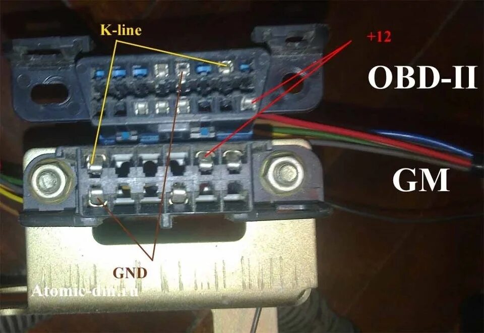 Подключение обд ваз 2114 USB K-Line адаптер(корпус GM12 переделать под OBD2) - Сообщество "Daewoo и Chevr