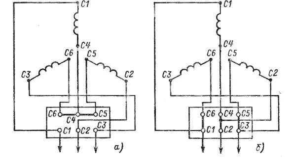 Подключение обмоток двигателя Электрические двигатели Эксплуатация электроустановок в сельском хозяйстве Архив