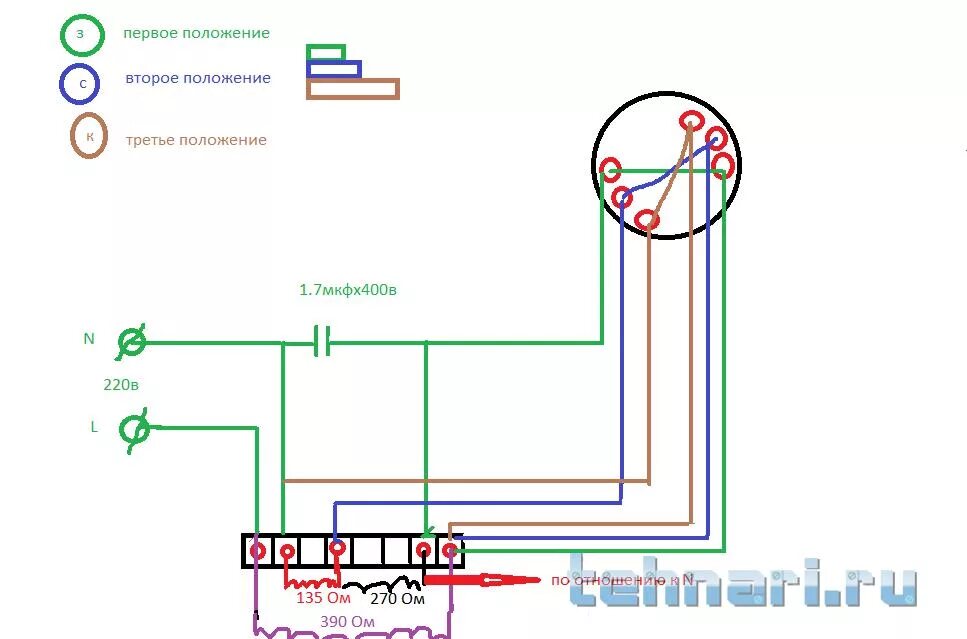 Подключение обмоток насоса Схема соединения насоса wilo