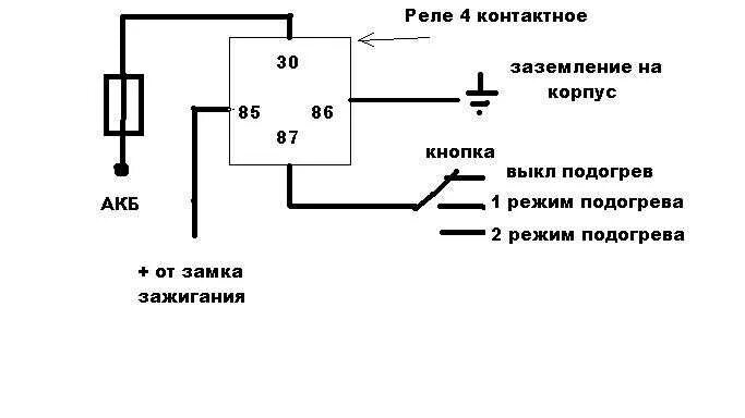 Подключение обогрева сидений через реле Подключение обогрева сидений ваз 2114 LkbAuto.ru