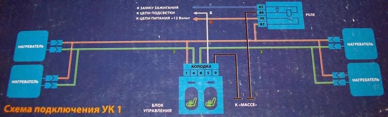 Подключение обогрева сидений приора без реле Подогрев сидений Емеля УК-1 и немного работ - Lada 21099, 1,6 л, 1999 года своим