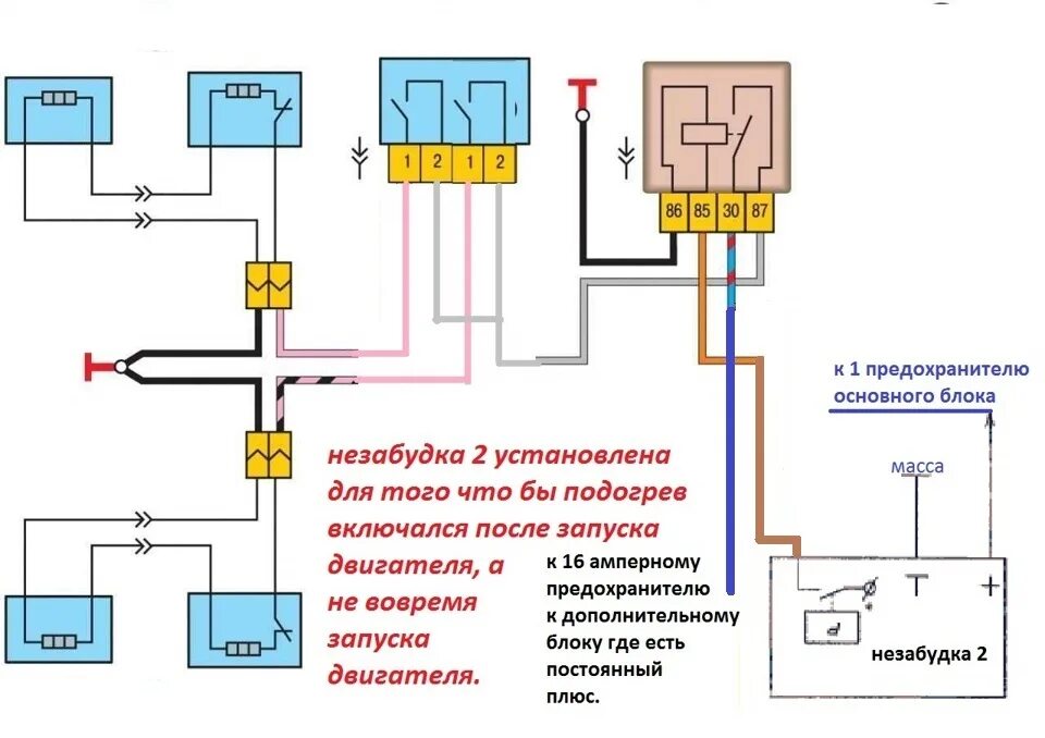 Подключение обогрева сидений ваз 2114 к зиме готов - Lada 4x4 3D, 1,7 л, 2009 года тюнинг DRIVE2