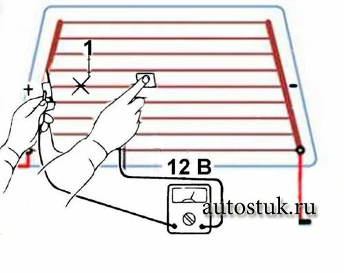 Подключение обогрева заднего стекла ваз 2106 Схема обогрева заднего стекла автомобиля Ваз 2107 и другие АВТОСТУК.РУ