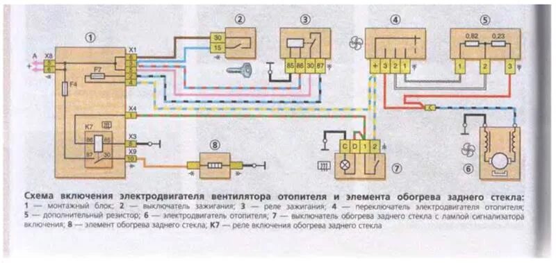 Подключение обогрева заднего стекла ваз 2109 Ответы Mail.ru: нет напряжения на 85,86 контактов реле обогрева заднего стекла в