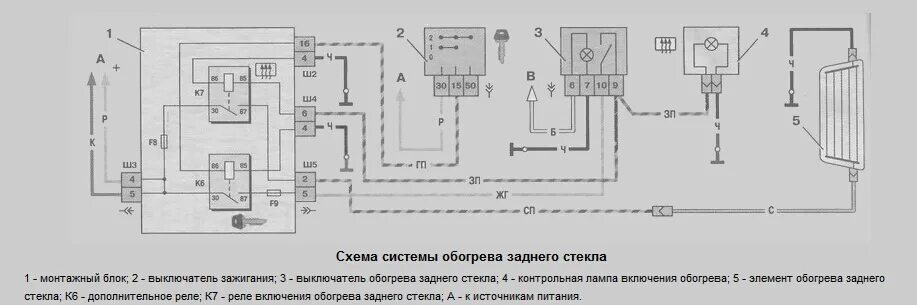 Подключение обогрева заднего стекла ваз 2110 Обогрев боковых зеркал - ГАЗ Газель, 2,4 л, 2005 года электроника DRIVE2