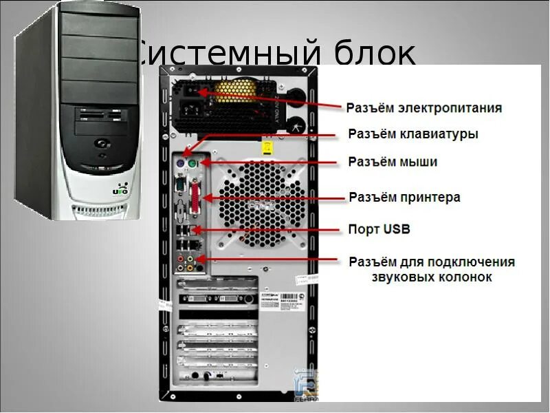 Куда подключаются все устройства системного блока