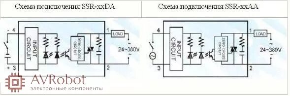 Подключение однофазного твердотельного реле Твердотельные реле SSR-25 DA (25A, 24-480 В (AC), JOTTA, однофазное) цена купить